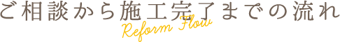 ご相談から施工完了までの流れ